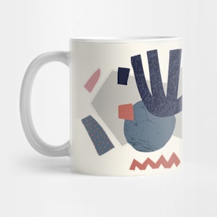 gray abstract shapes Mug